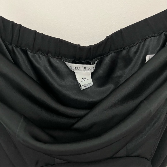 WHBM Black High Neck Halter Tiered Mini Dress - Picture 7 of 9